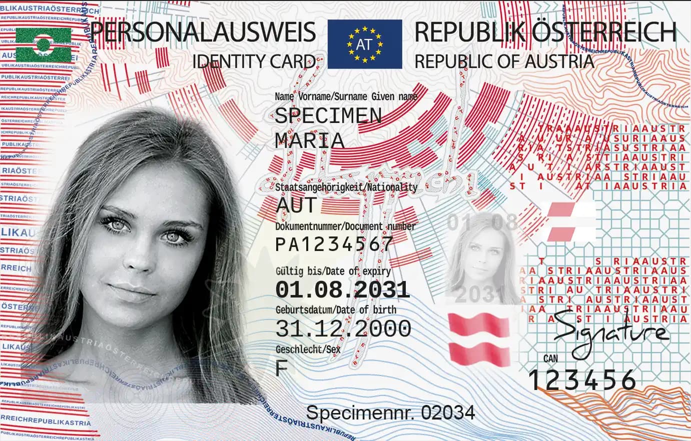 Dowód osobisty — Austria – zdjęcie 1