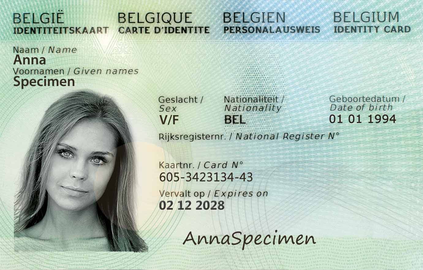 Dowód osobisty — Belgia