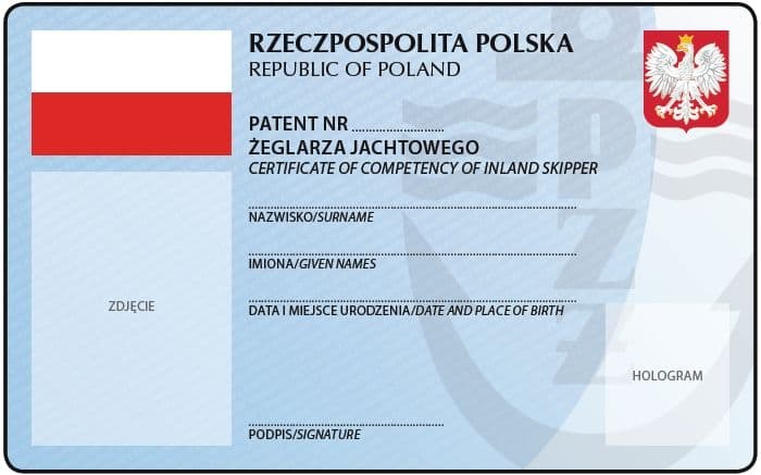 Patent żeglarza jachtowego