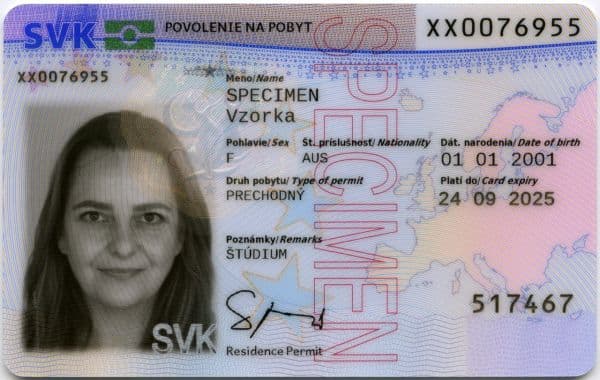 Karta pobytu — Słowacja