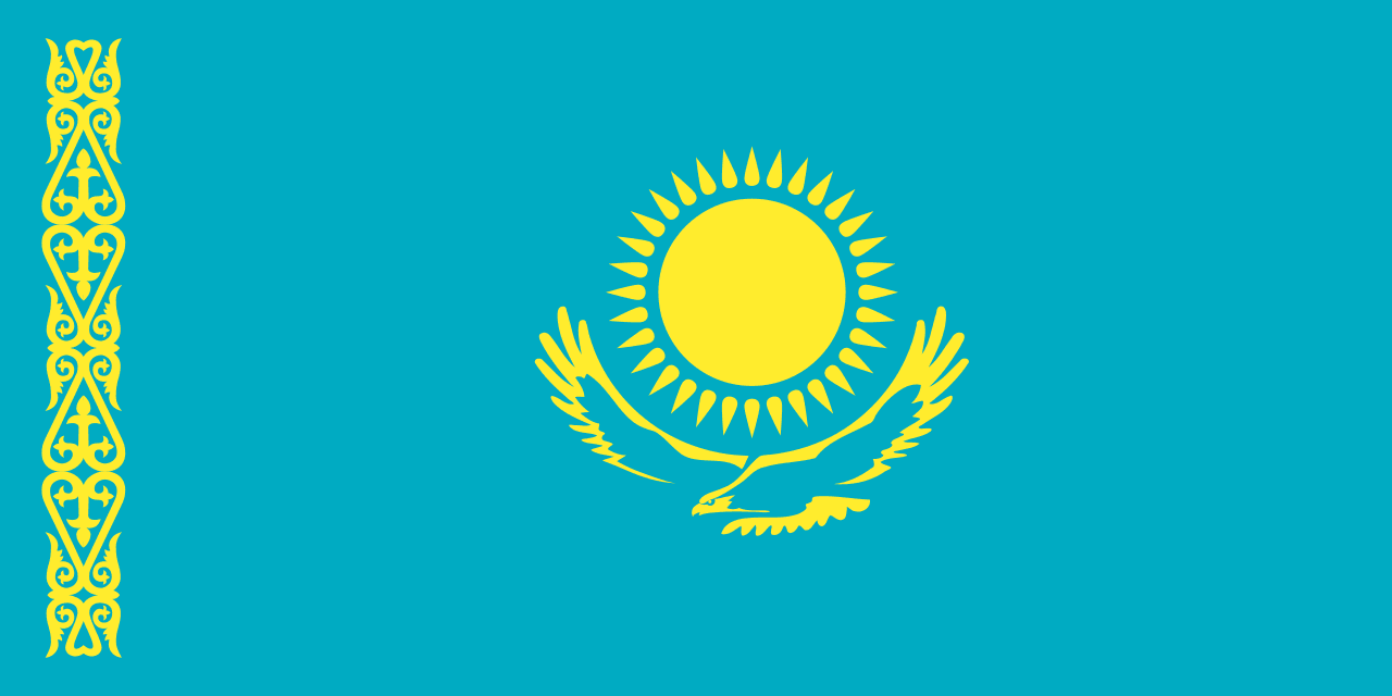 Flaga — Kazachstan