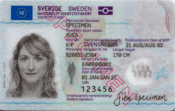 Dowód osobisty — Szwecja